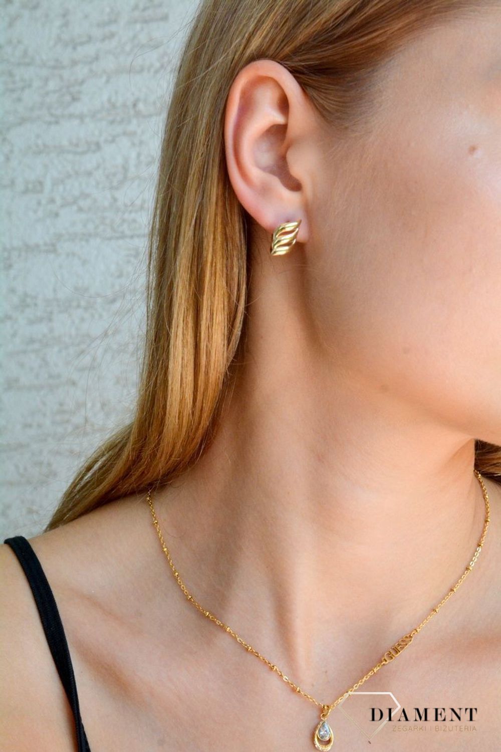 Złote kolczyki damskie 375 angielskie klasyczne KL 8832 375 (1).jpg